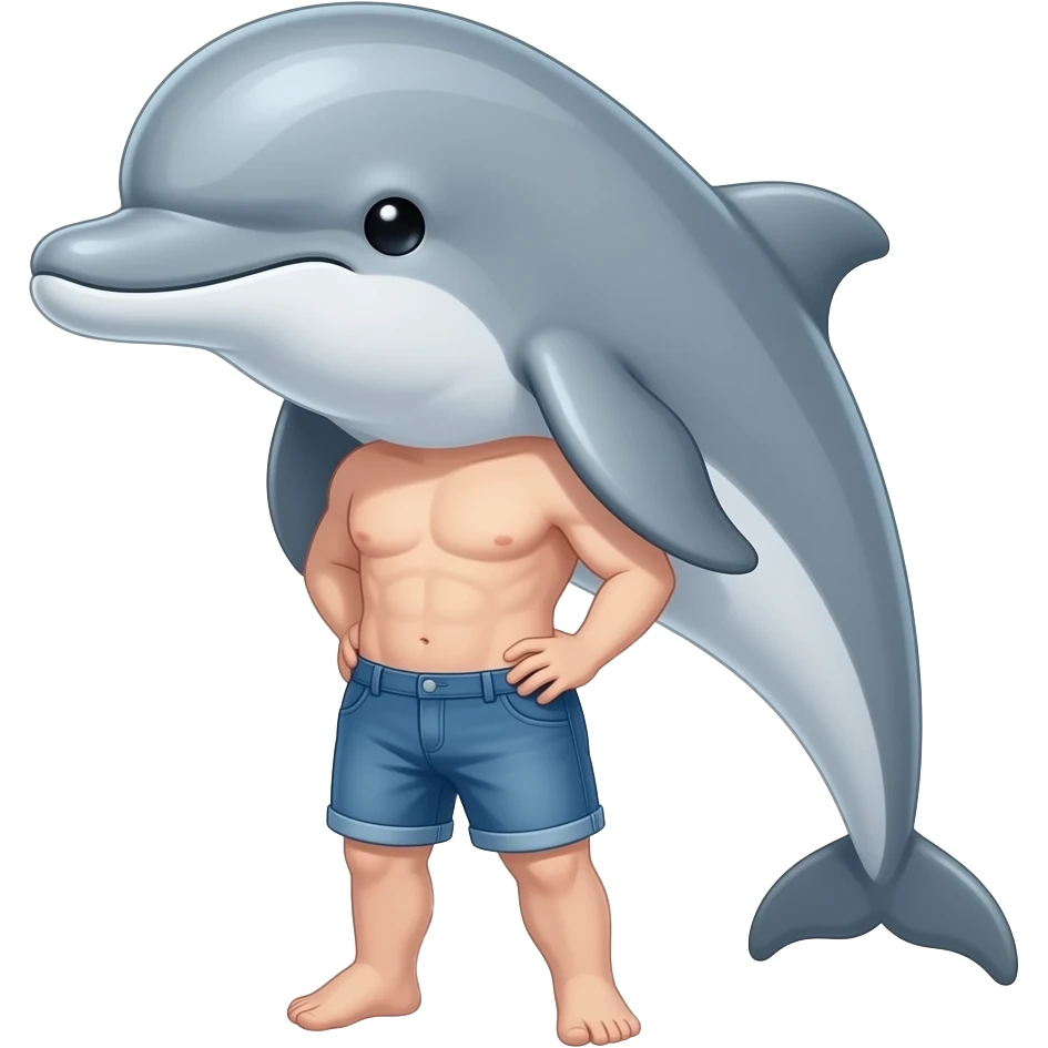 dolphin short femboy emoji