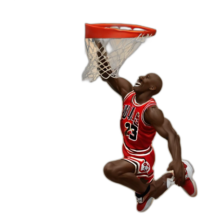 Michael Jordan dunking emoji