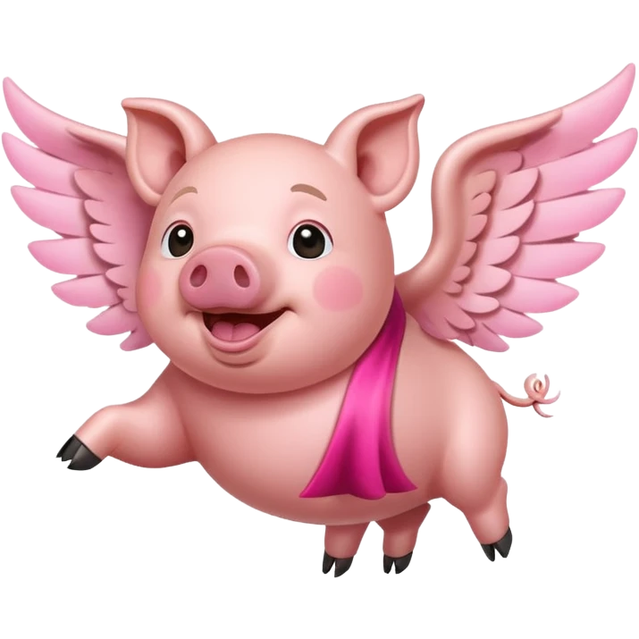 Pig flyibg emoji