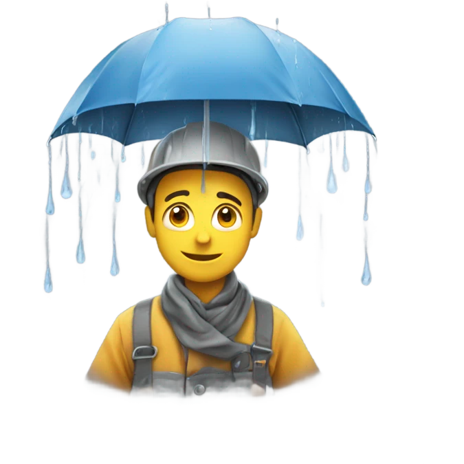 scaffolder happy its raining emoji