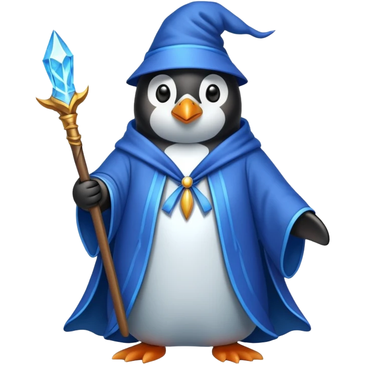 Penguin Wizard emoji