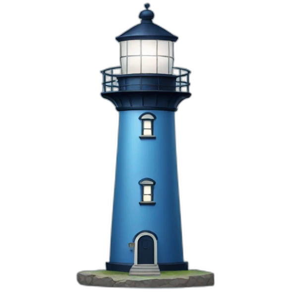blue lighthouse emoji