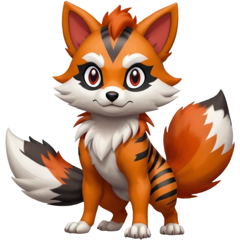Lycanroc-Furret-Litten-Mightyena-fusion emoji