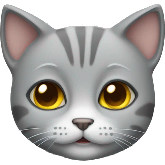 grey little cat emoji