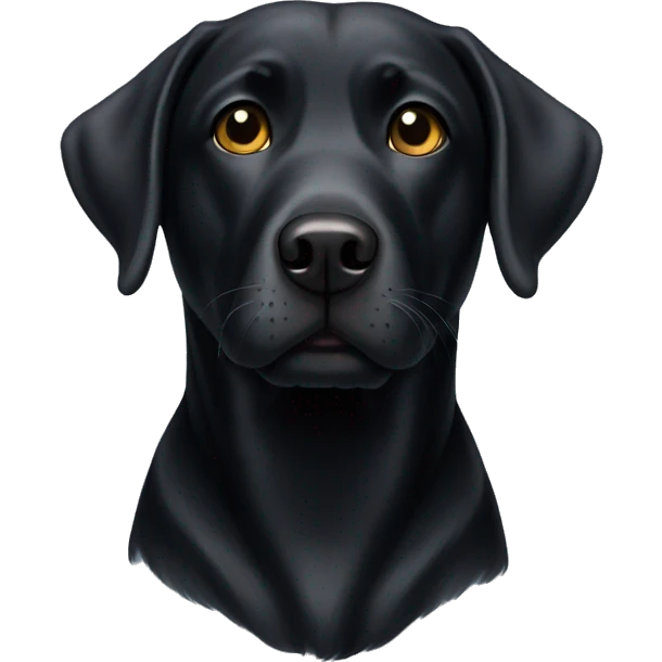 Black lab emoji