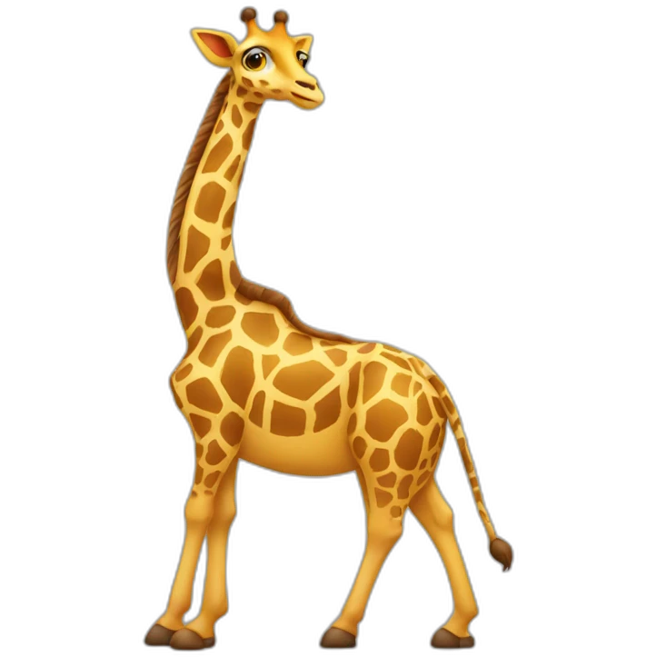 Girafe sur chat emoji