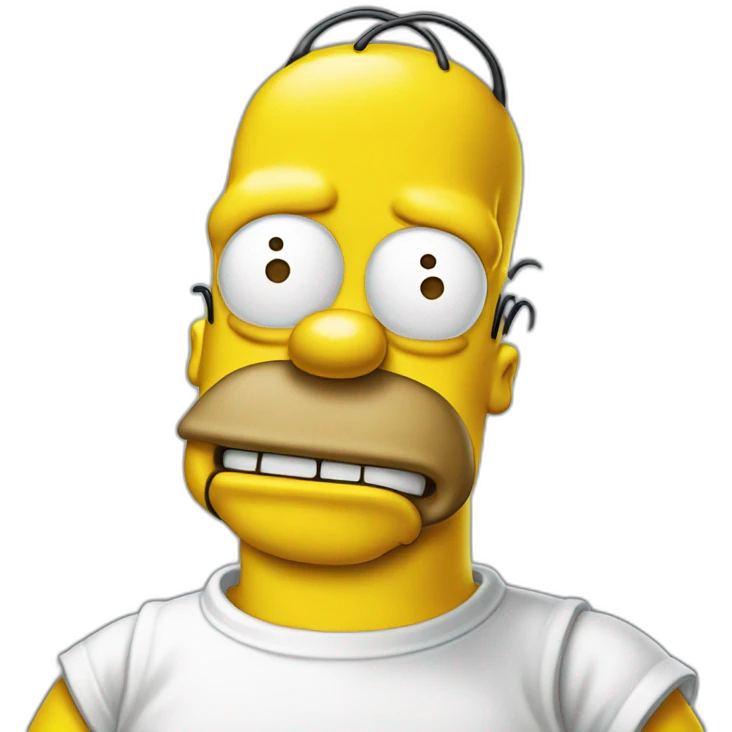 Homer simpson chad emoji