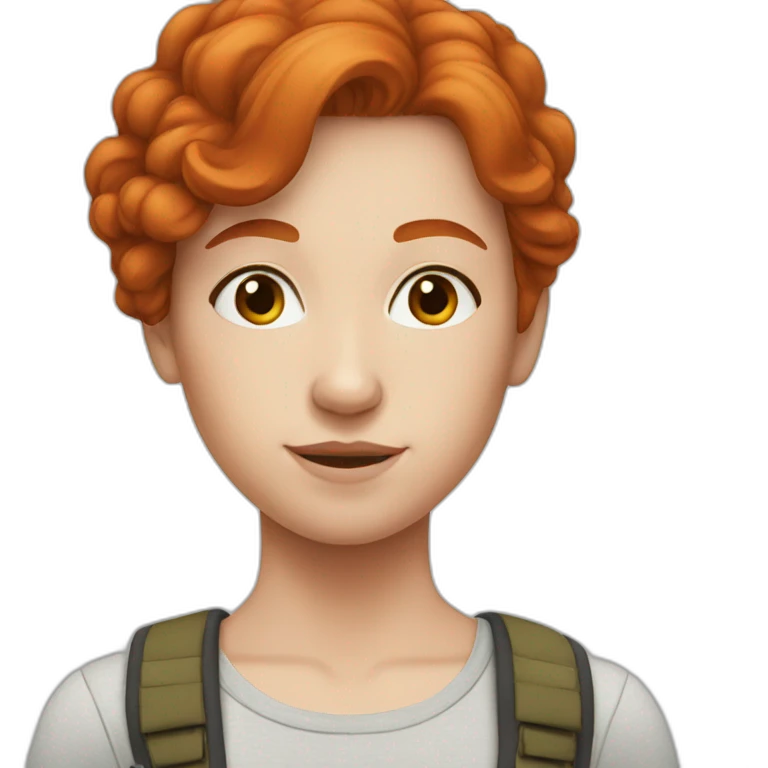 realistic redhead emoji