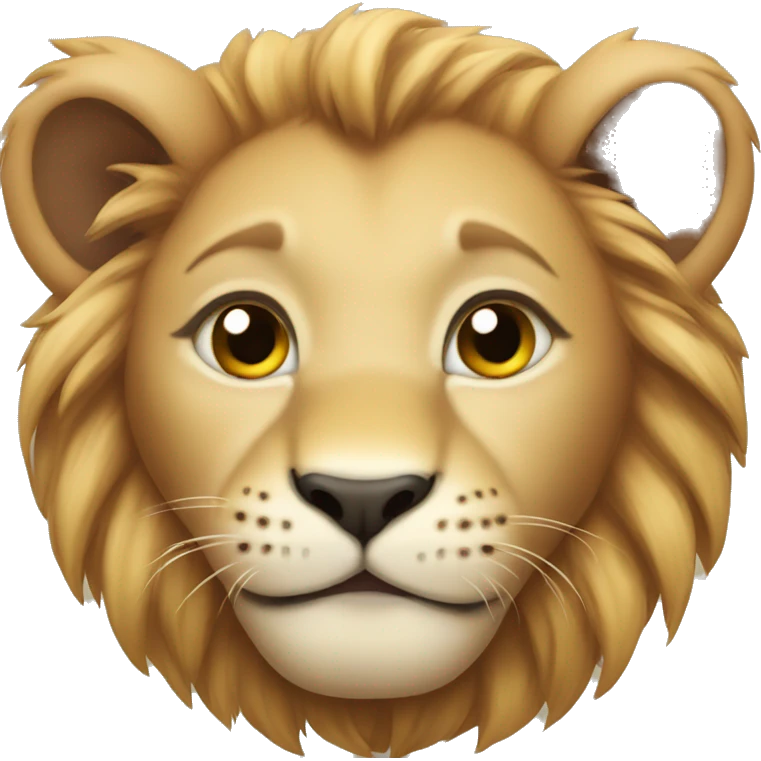 Baby lion emoji