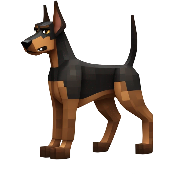 Minecraft Doberman  emoji
