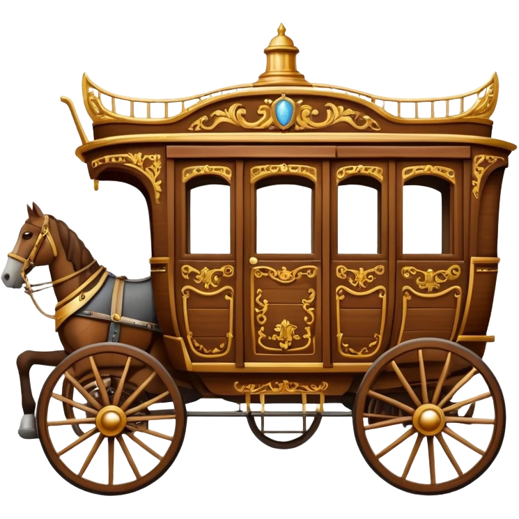 huge-horse-drawn-fancy-french-stagecoach-caravan emoji