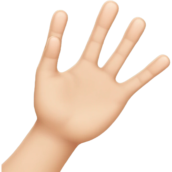 three fingers  emoji
