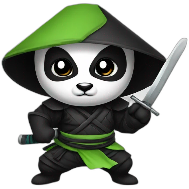 Panda ninja  emoji