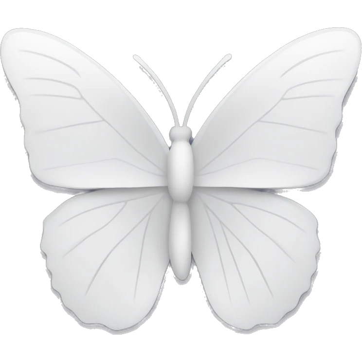 White outline butterfly emoji emoji