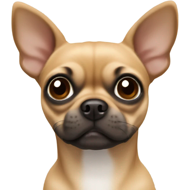 Brown chihuahua pug mix emoji