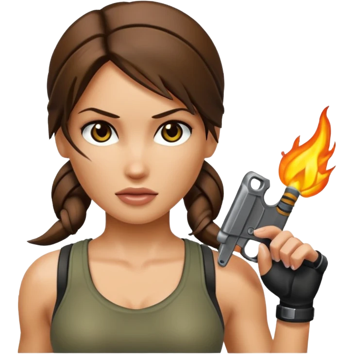 lara croft emoji