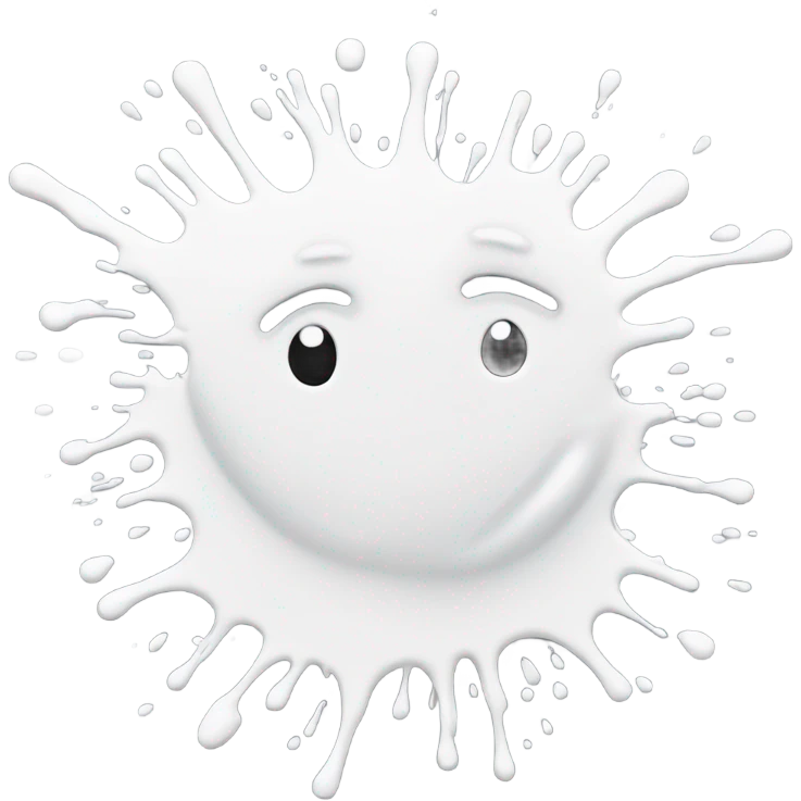 white splatter emoji