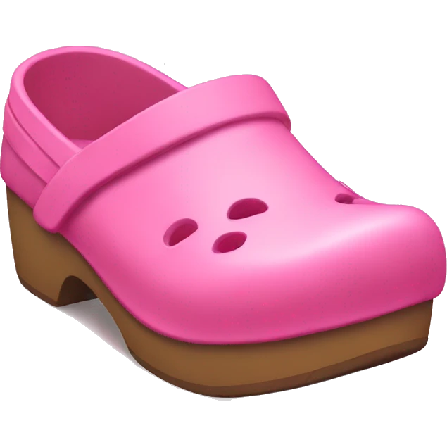 pink clogs  emoji