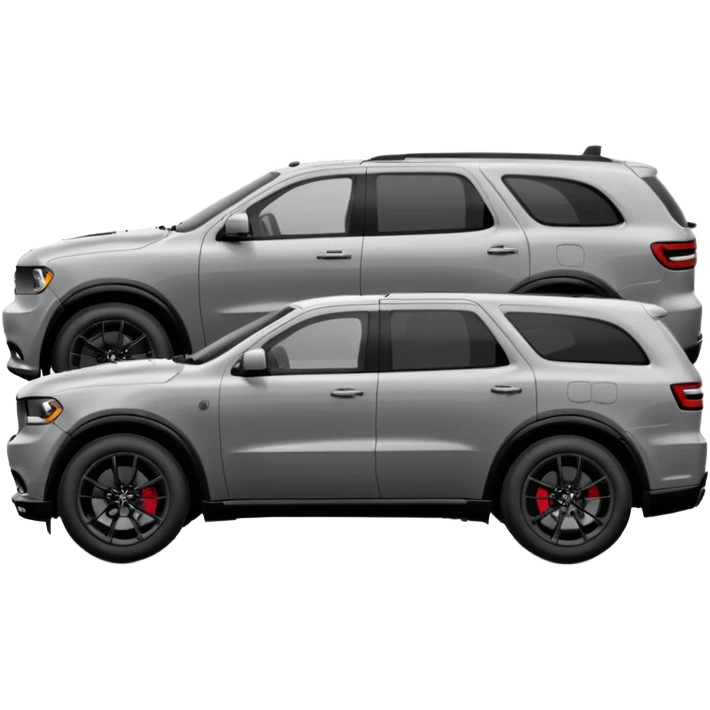 2023 Grey dodge Durango from side view with black rims emoji