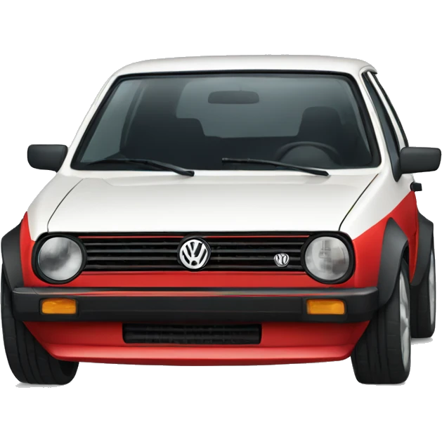 Animated drift volkswagen golf emoji