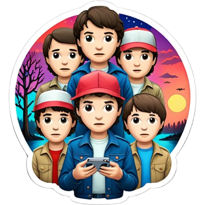 Stranger things sticker  emoji