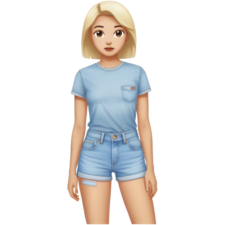 Levi light wash women's Denim shorts  emoji