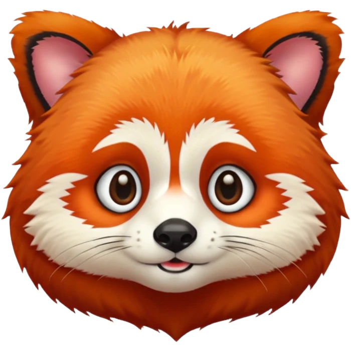 Peculiar red panda emoji
