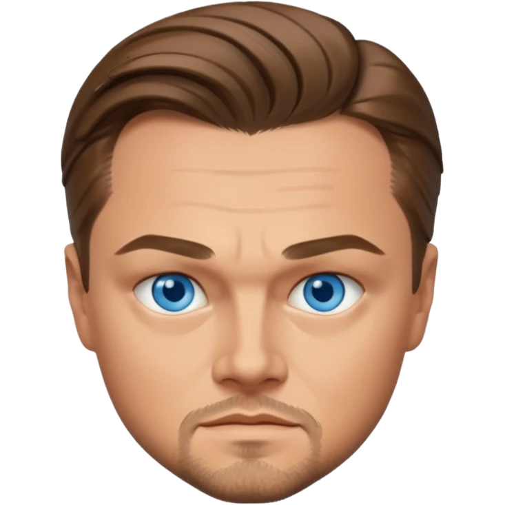 Leonardo DiCaprio with blue eyes emoji