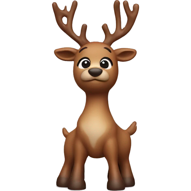 Little reindeer figurine
 emoji