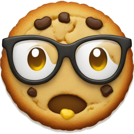 cookie glasses emoji