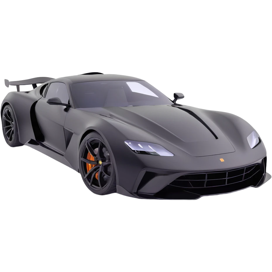 black high-end sports car with a transparent film partially unrolled above it, film not yet attached, premium and elegant emoji