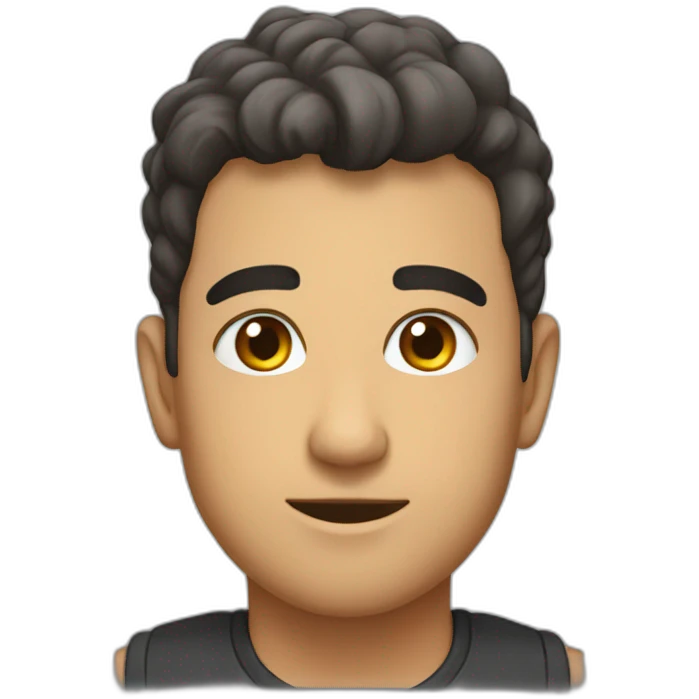 رجل عين سوداء وعين وردية emoji