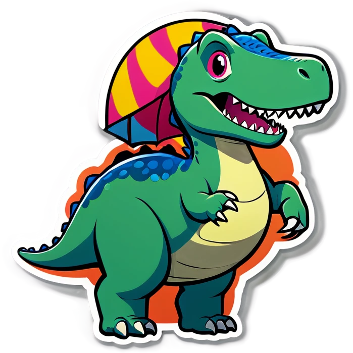 Dinosaur in bikini  emoji