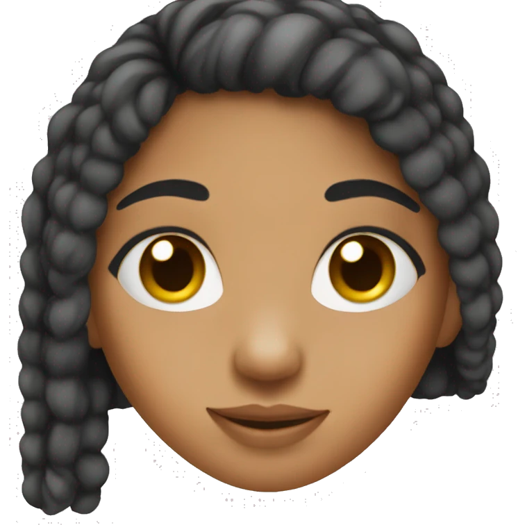 Cute Hispanic girl with a nose ring emoji