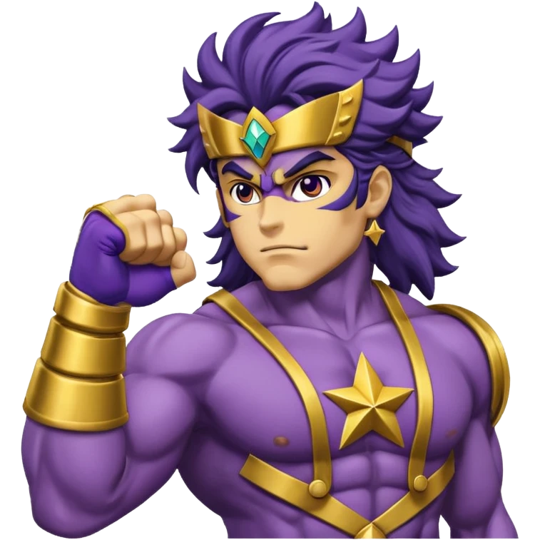J’aimerais que tu me crées un emoji sur star Platinum dans jojo bizarre Adventure emoji