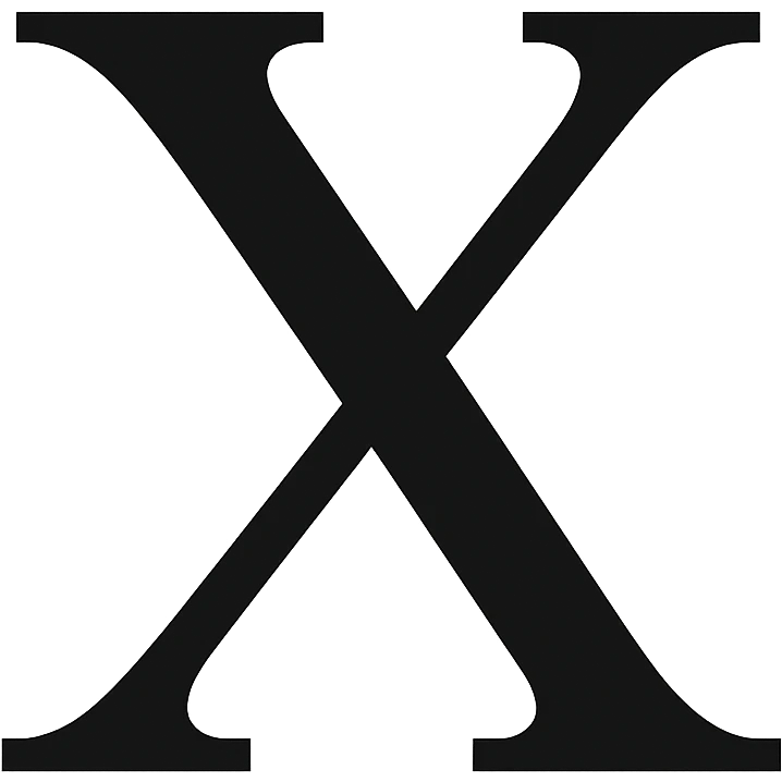 Х in the style of the provided example emoji