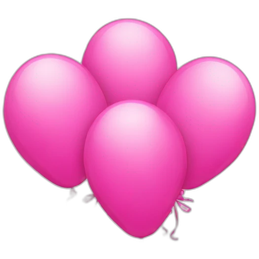 pink balloons emoji