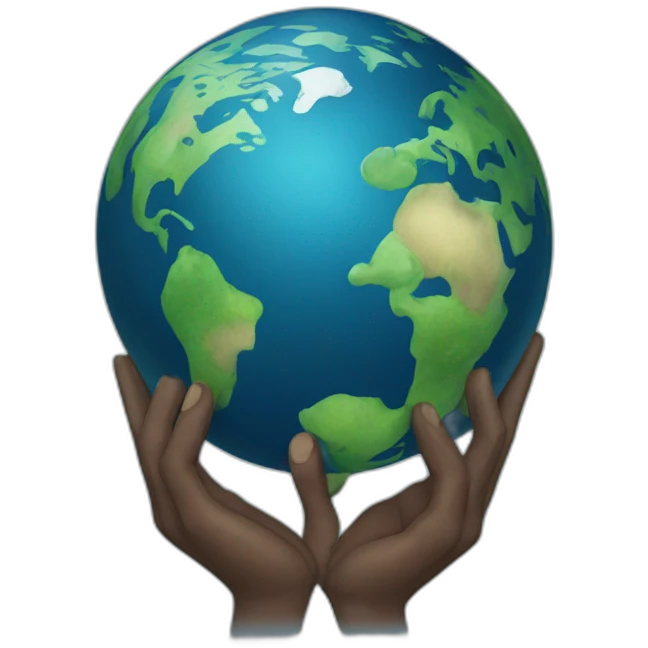 atlas supporting planet Earth emoji
