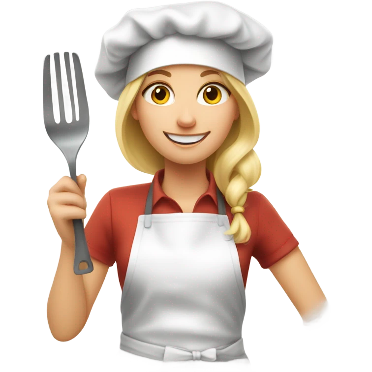 Blond Girl Cook  emoji