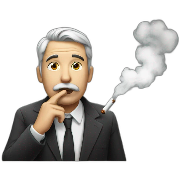 Smoking man emoji