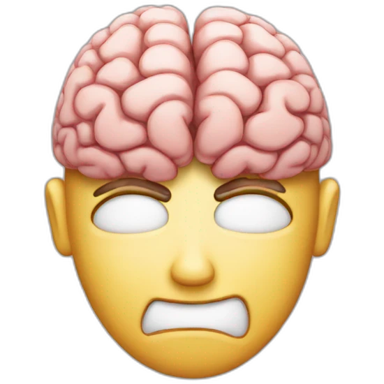 big brain emoji