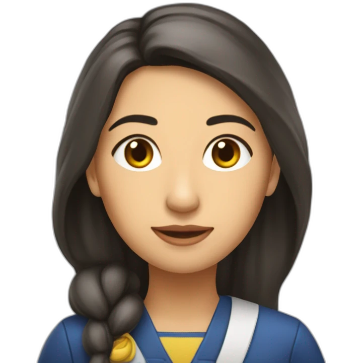 Thayrigalicia mujer conferencista pielmorena Cabellolargolisonegroflequillo emoji