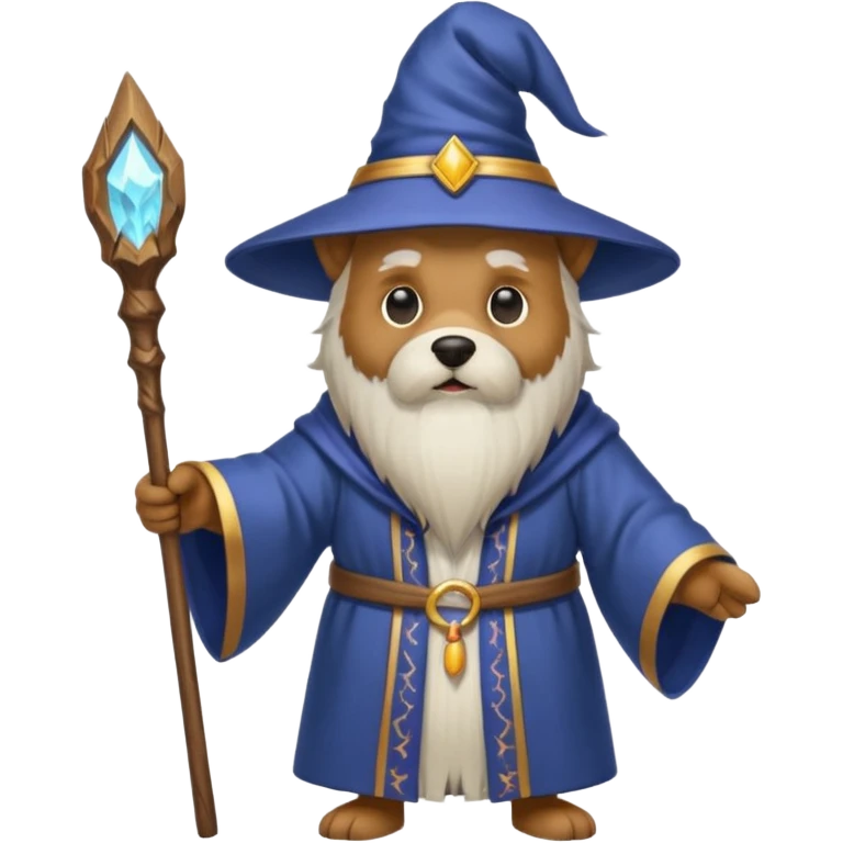 Dog wizard emoji