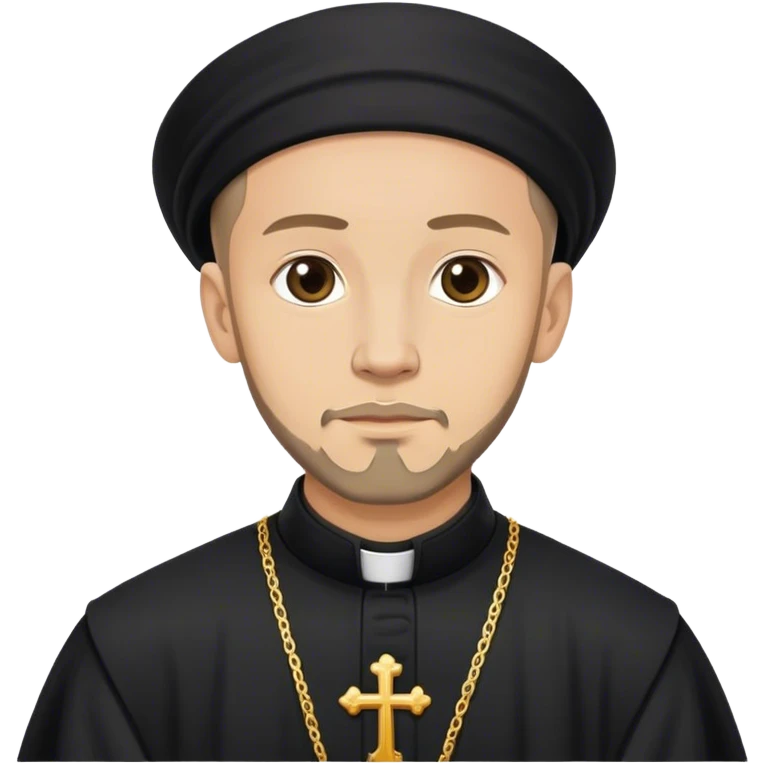 an Orthodox priest in black clothes emoji