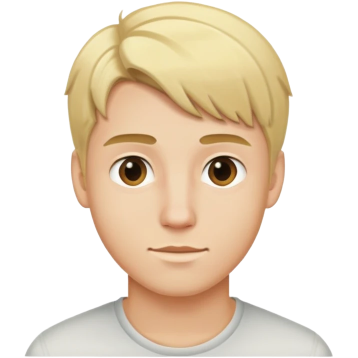 young man with blonde hair emoji