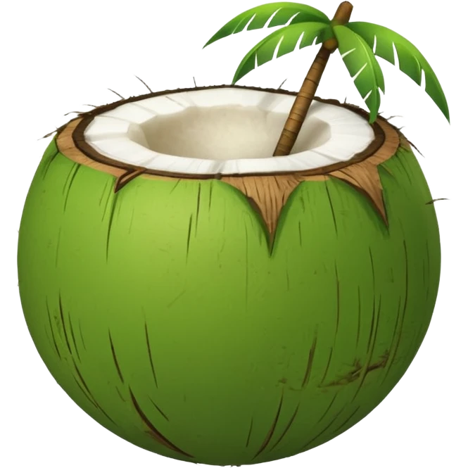 green coconut emoji