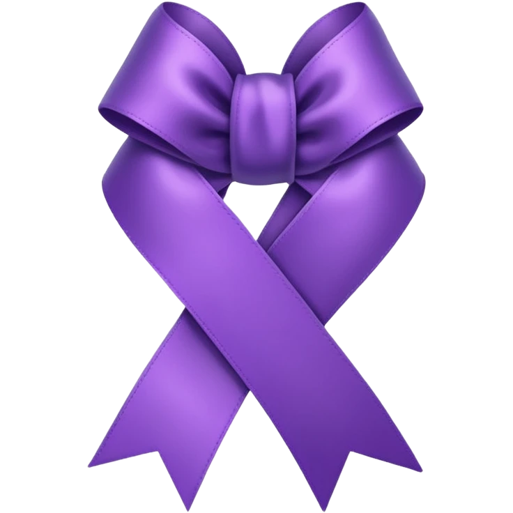 Purple ribbon emoji emoji