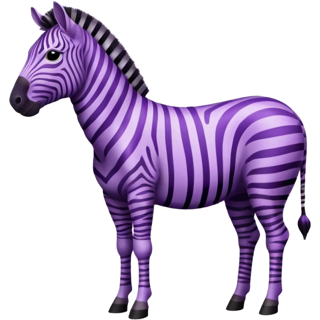 purple zebra emoji