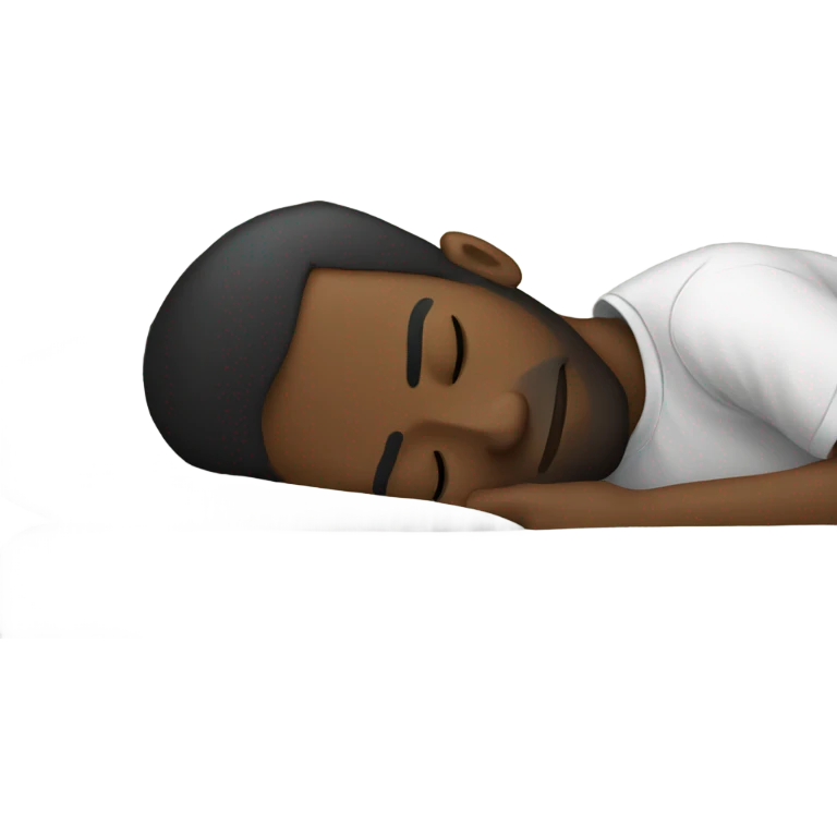 Black man sleeping  emoji