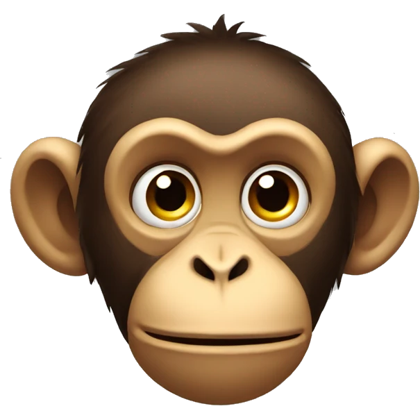 Confused monkey emoji